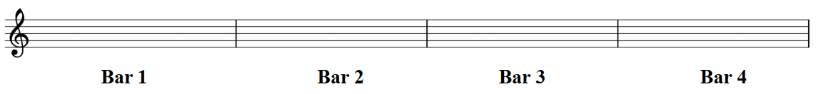 sheets with bar lines to compose music